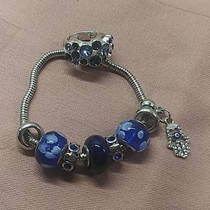 Cobalt Blue Beaded Bracelet